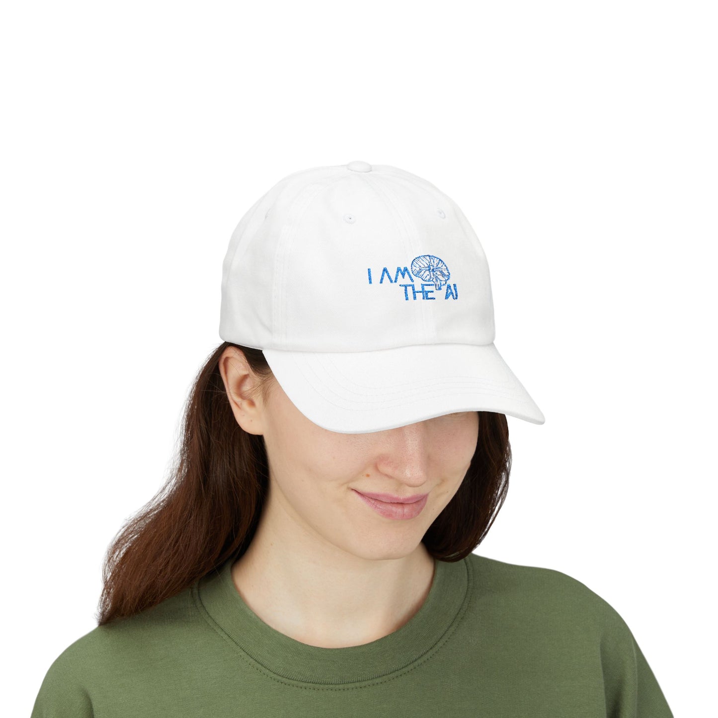 Classic Embroidered Dad Cap with AI Theme, Casual Hat for Dads, Trendy Dad Gift, Adjustable Cap for Every Occasion, Unique Father's Day Hat