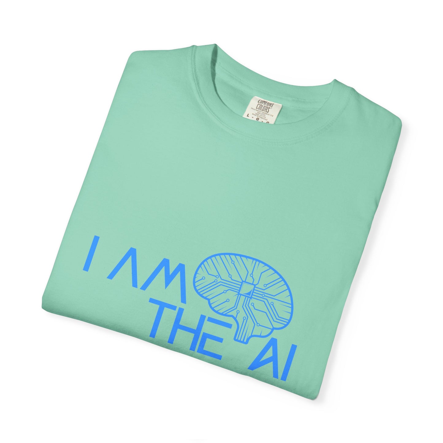 AI-Themed Unisex Garment-Dyed T-Shirt, Tech T-shirt, Gift for Tech Lovers, Casual Wear, Unique Graphic Tee, Perfect for Conferences