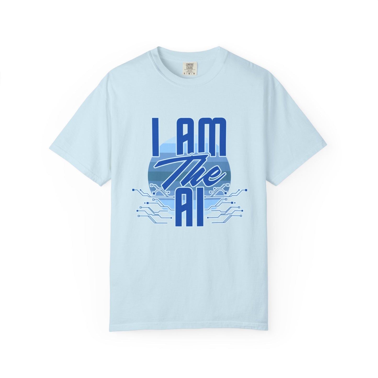 AI-Themed Unisex Garment-Dyed T-Shirt, Tech T-shirt, Gift for Tech Lovers, Casual Wear, Unique Graphic Tee, Perfect for Conferences