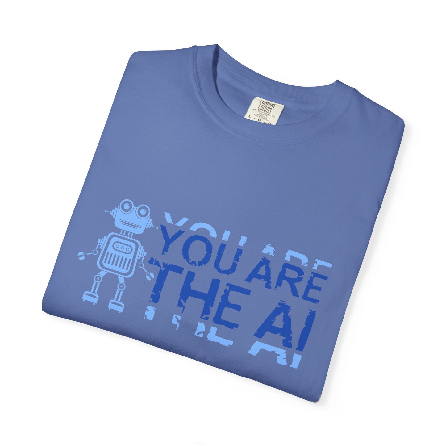 AI-Themed Unisex Garment-Dyed T-Shirt, Tech T-shirt, Gift for Tech Lovers, Casual Wear, Unique Graphic Tee, Perfect for Conferences