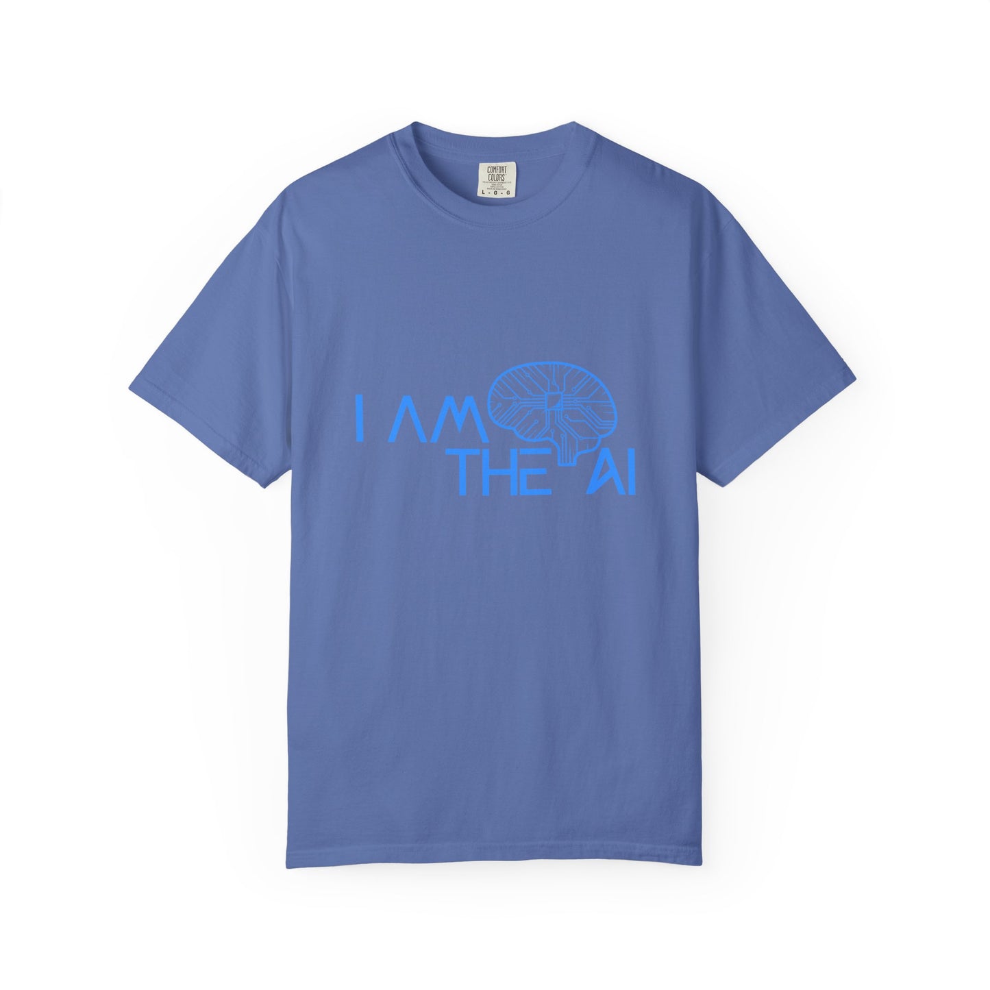 AI-Themed Unisex Garment-Dyed T-Shirt, Tech T-shirt, Gift for Tech Lovers, Casual Wear, Unique Graphic Tee, Perfect for Conferences