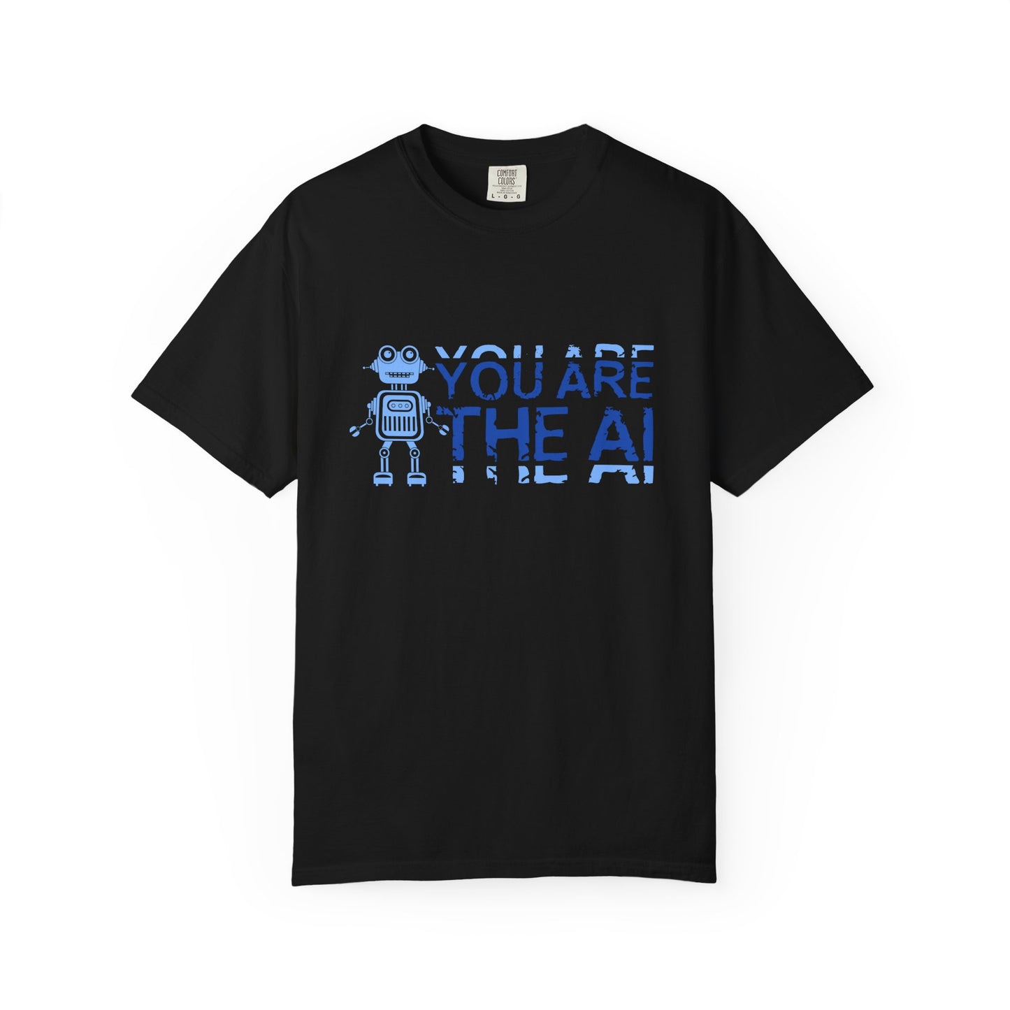 AI-Themed Unisex Garment-Dyed T-Shirt, Tech T-shirt, Gift for Tech Lovers, Casual Wear, Unique Graphic Tee, Perfect for Conferences