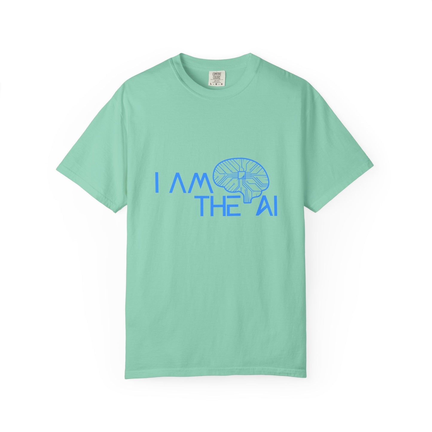 AI-Themed Unisex Garment-Dyed T-Shirt, Tech T-shirt, Gift for Tech Lovers, Casual Wear, Unique Graphic Tee, Perfect for Conferences