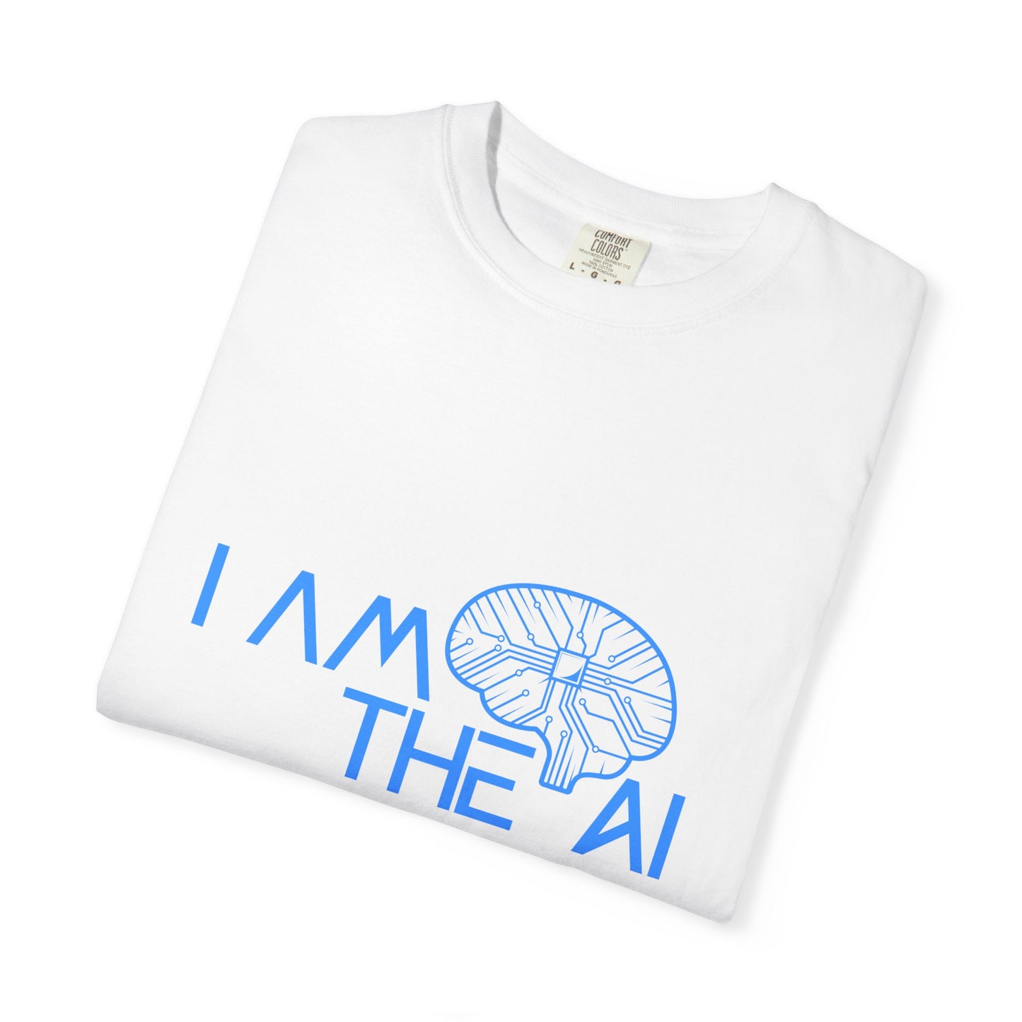 AI-Themed Unisex Garment-Dyed T-Shirt, Tech T-shirt, Gift for Tech Lovers, Casual Wear, Unique Graphic Tee, Perfect for Conferences