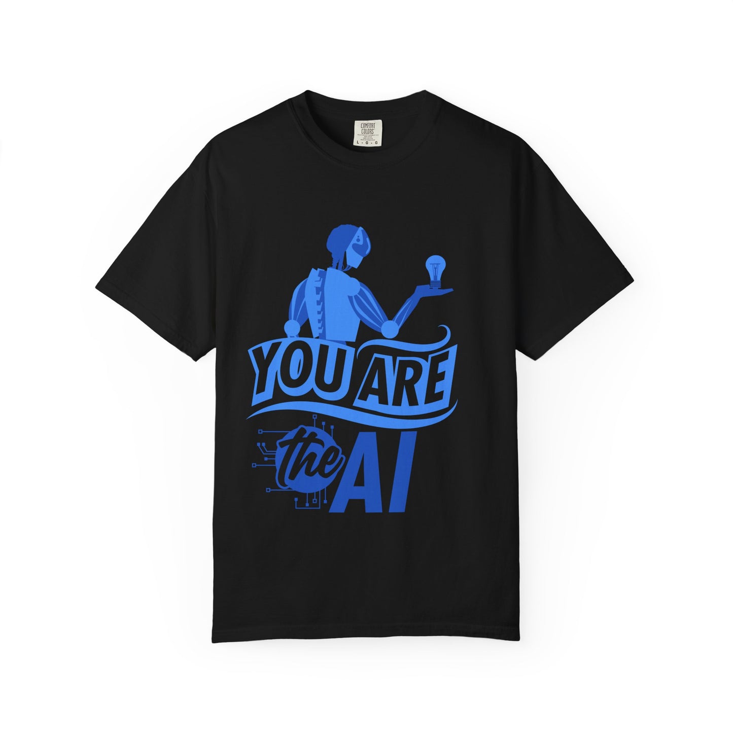 AI-Themed Unisex Garment-Dyed T-Shirt, Tech T-shirt, Gift for Tech Lovers, Casual Wear, Unique Graphic Tee, Perfect for Conferences