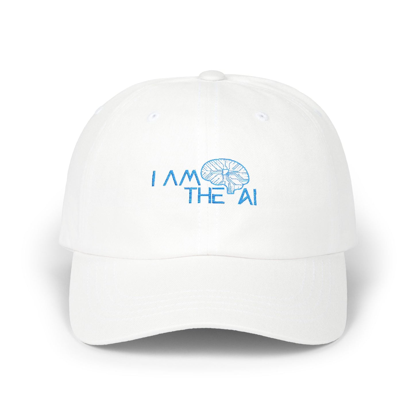 Classic Embroidered Dad Cap with AI Theme, Casual Hat for Dads, Trendy Dad Gift, Adjustable Cap for Every Occasion, Unique Father's Day Hat