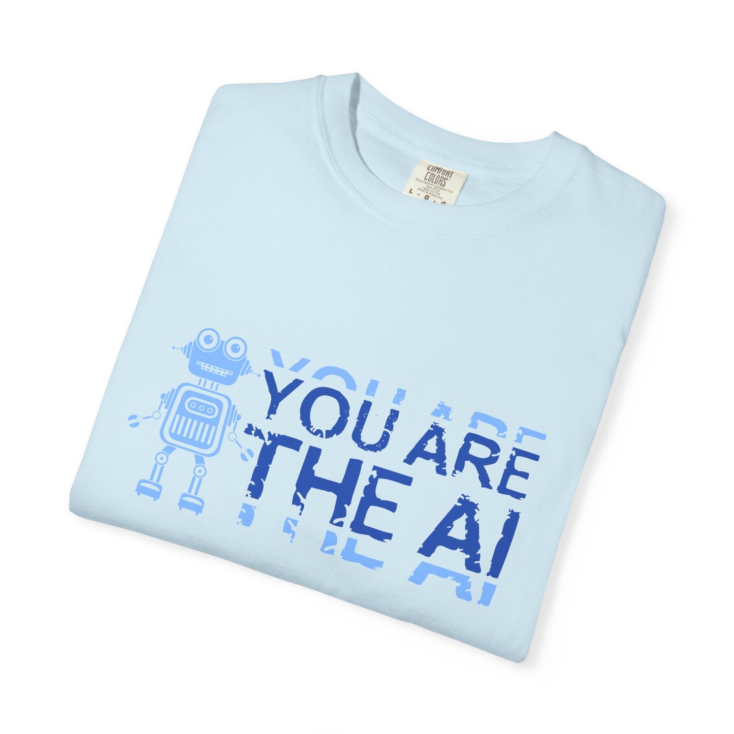 AI-Themed Unisex Garment-Dyed T-Shirt, Tech T-shirt, Gift for Tech Lovers, Casual Wear, Unique Graphic Tee, Perfect for Conferences