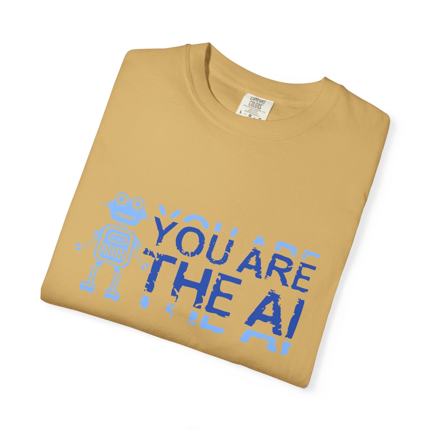 AI-Themed Unisex Garment-Dyed T-Shirt, Tech T-shirt, Gift for Tech Lovers, Casual Wear, Unique Graphic Tee, Perfect for Conferences