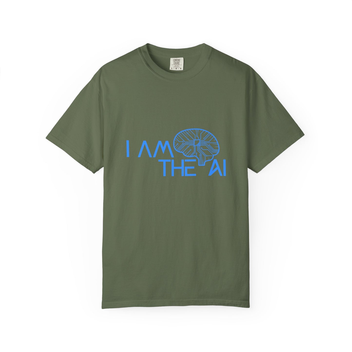 AI-Themed Unisex Garment-Dyed T-Shirt, Tech T-shirt, Gift for Tech Lovers, Casual Wear, Unique Graphic Tee, Perfect for Conferences