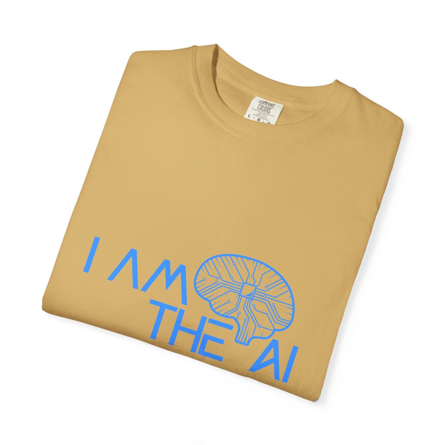 AI-Themed Unisex Garment-Dyed T-Shirt, Tech T-shirt, Gift for Tech Lovers, Casual Wear, Unique Graphic Tee, Perfect for Conferences