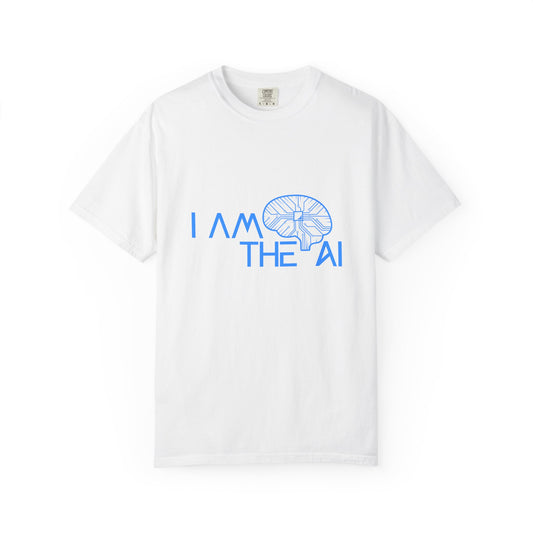 AI-Themed Unisex Garment-Dyed T-Shirt, Tech T-shirt, Gift for Tech Lovers, Casual Wear, Unique Graphic Tee, Perfect for Conferences