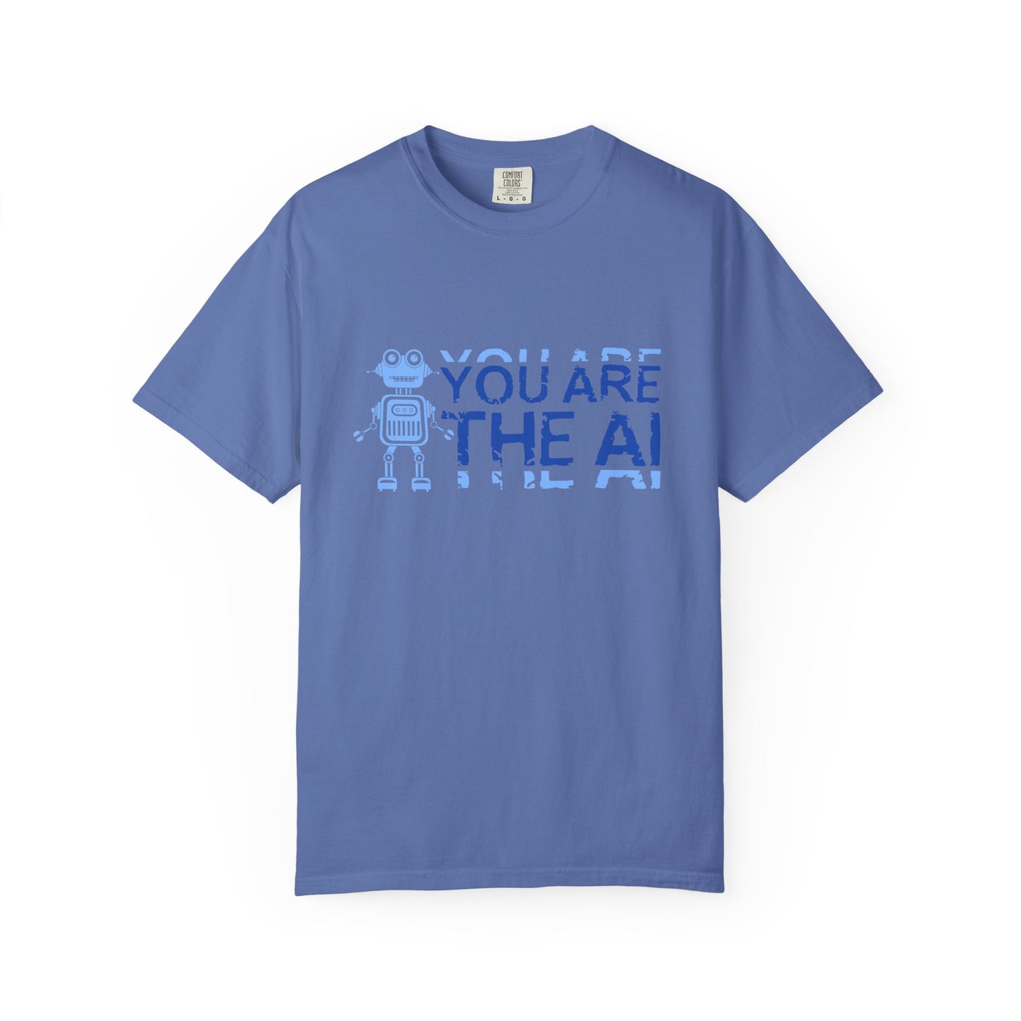 AI-Themed Unisex Garment-Dyed T-Shirt, Tech T-shirt, Gift for Tech Lovers, Casual Wear, Unique Graphic Tee, Perfect for Conferences