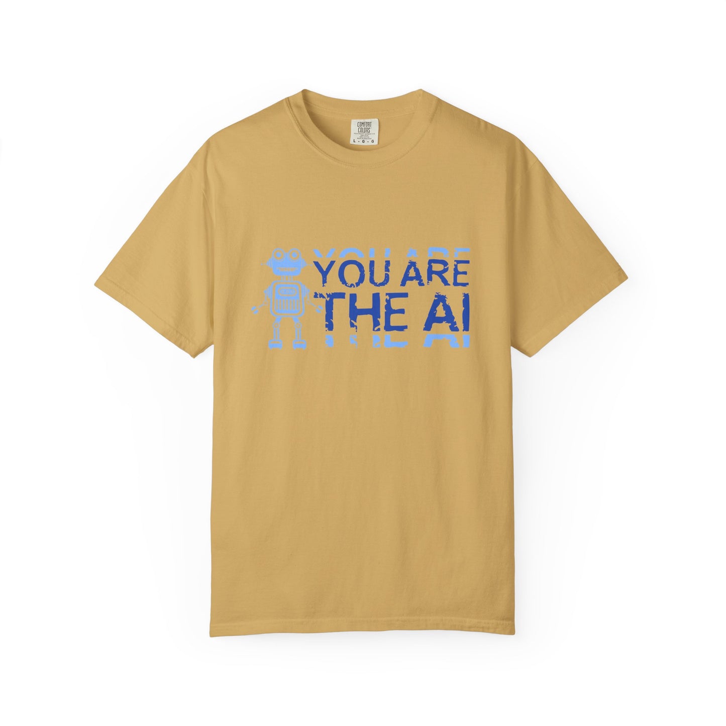 AI-Themed Unisex Garment-Dyed T-Shirt, Tech T-shirt, Gift for Tech Lovers, Casual Wear, Unique Graphic Tee, Perfect for Conferences