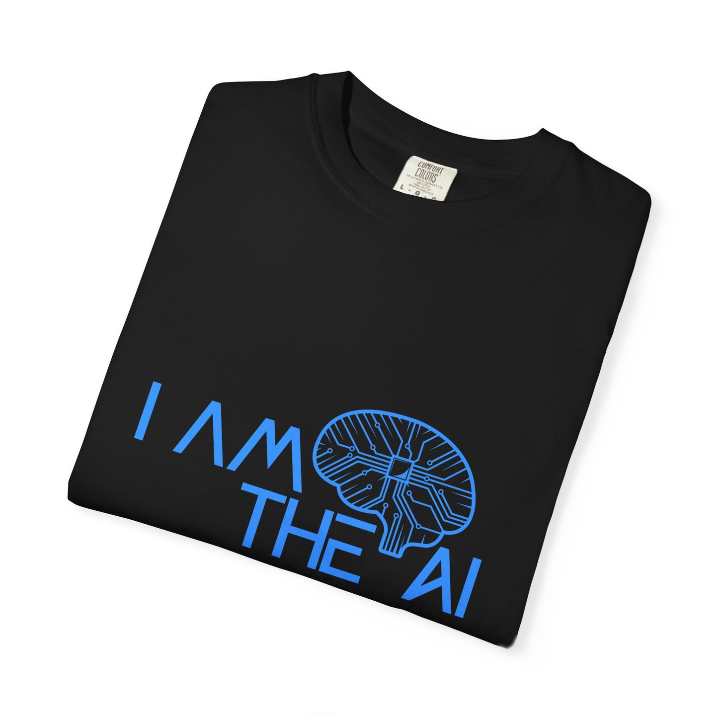 AI-Themed Unisex Garment-Dyed T-Shirt, Tech T-shirt, Gift for Tech Lovers, Casual Wear, Unique Graphic Tee, Perfect for Conferences