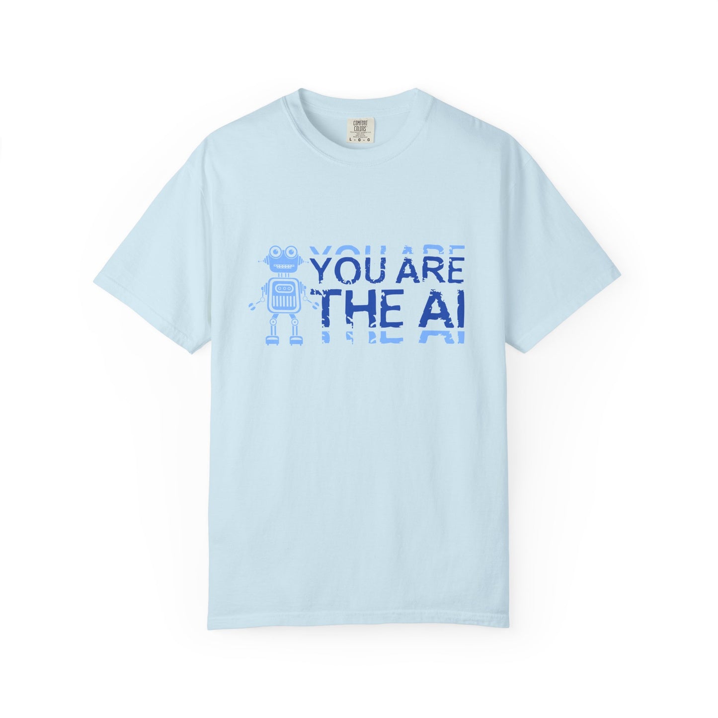 AI-Themed Unisex Garment-Dyed T-Shirt, Tech T-shirt, Gift for Tech Lovers, Casual Wear, Unique Graphic Tee, Perfect for Conferences