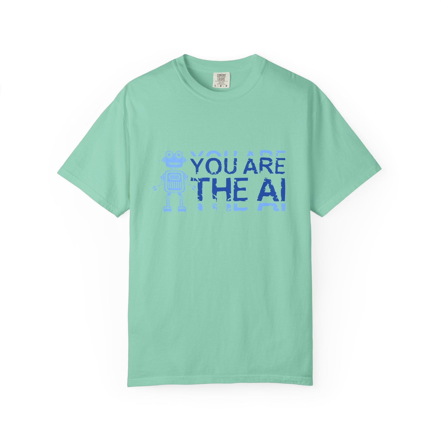 AI-Themed Unisex Garment-Dyed T-Shirt, Tech T-shirt, Gift for Tech Lovers, Casual Wear, Unique Graphic Tee, Perfect for Conferences
