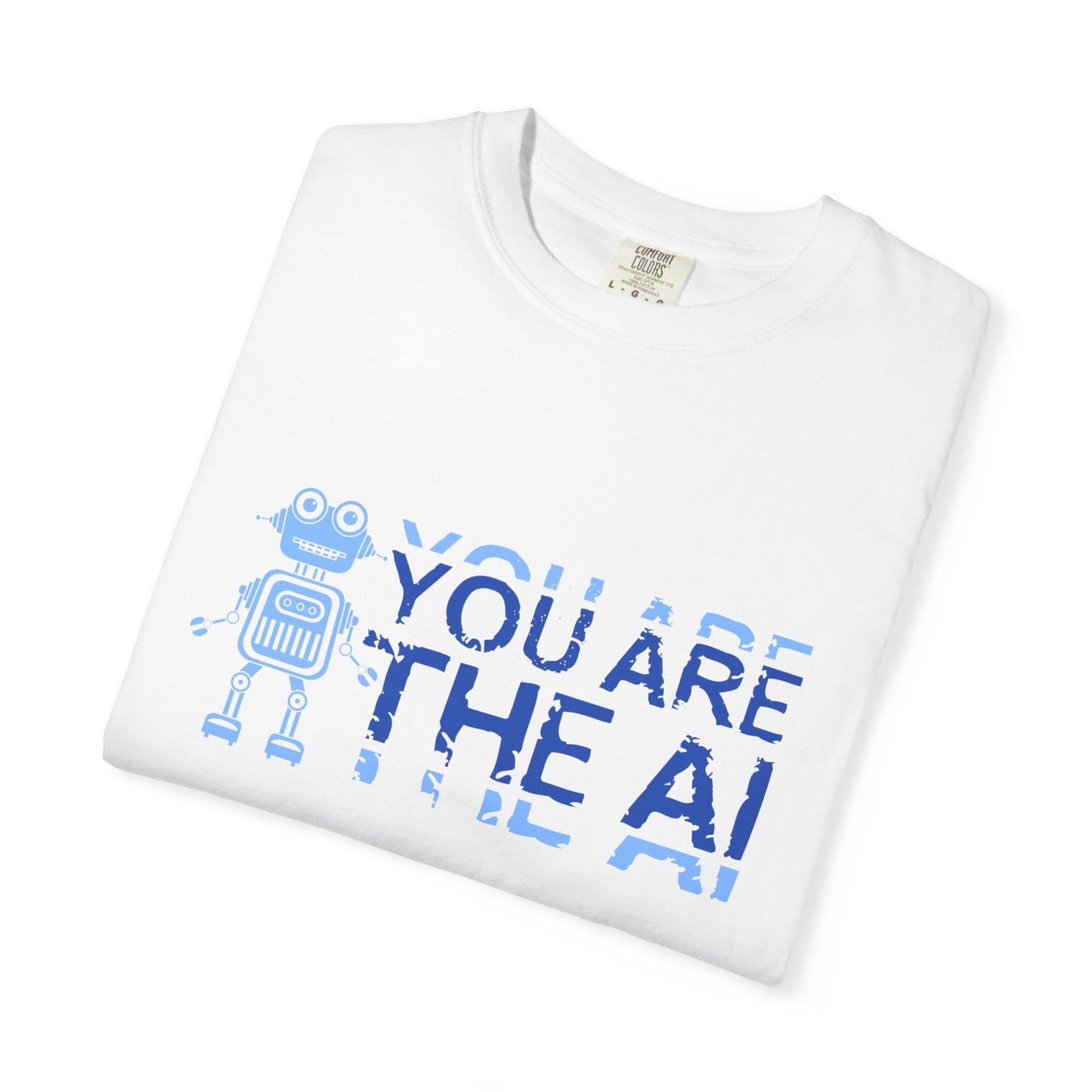 AI-Themed Unisex Garment-Dyed T-Shirt, Tech T-shirt, Gift for Tech Lovers, Casual Wear, Unique Graphic Tee, Perfect for Conferences