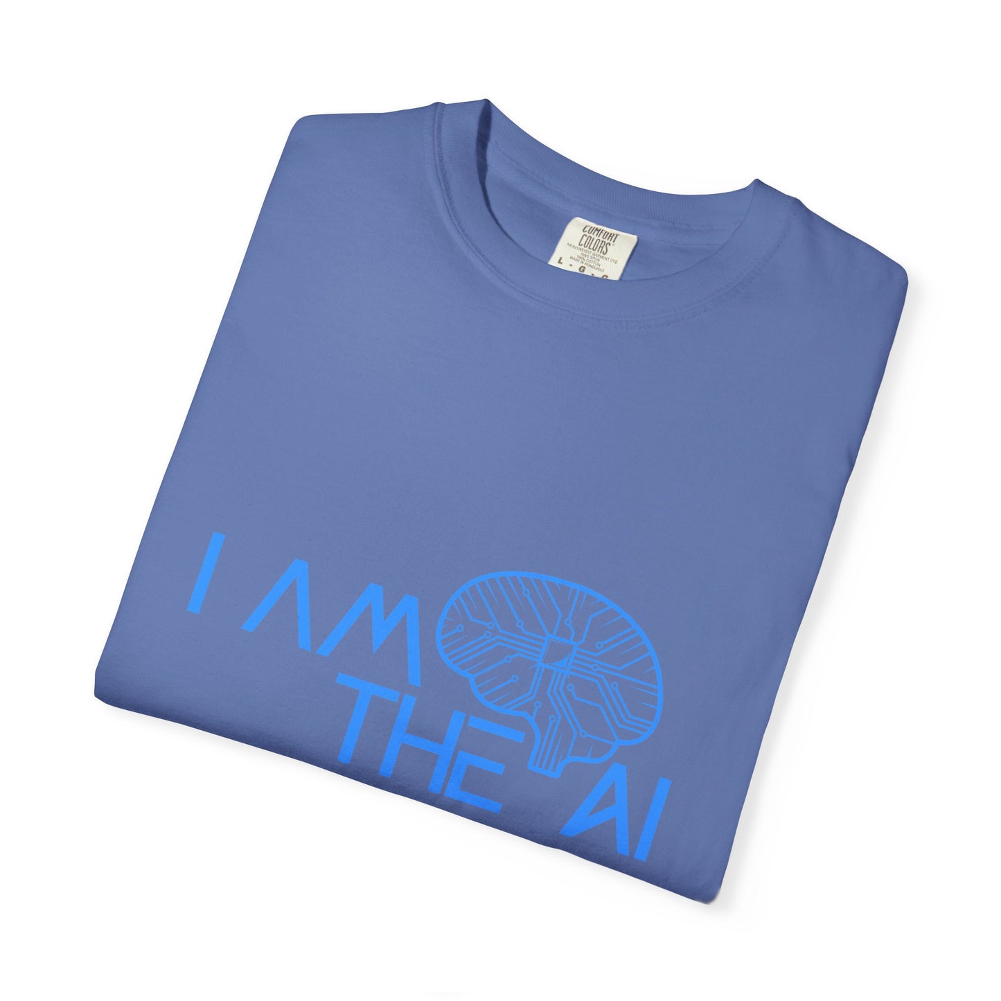 AI-Themed Unisex Garment-Dyed T-Shirt, Tech T-shirt, Gift for Tech Lovers, Casual Wear, Unique Graphic Tee, Perfect for Conferences