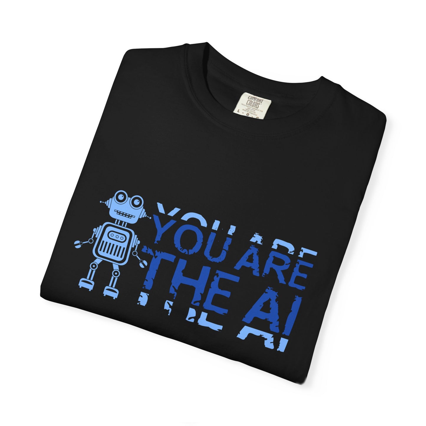 AI-Themed Unisex Garment-Dyed T-Shirt, Tech T-shirt, Gift for Tech Lovers, Casual Wear, Unique Graphic Tee, Perfect for Conferences