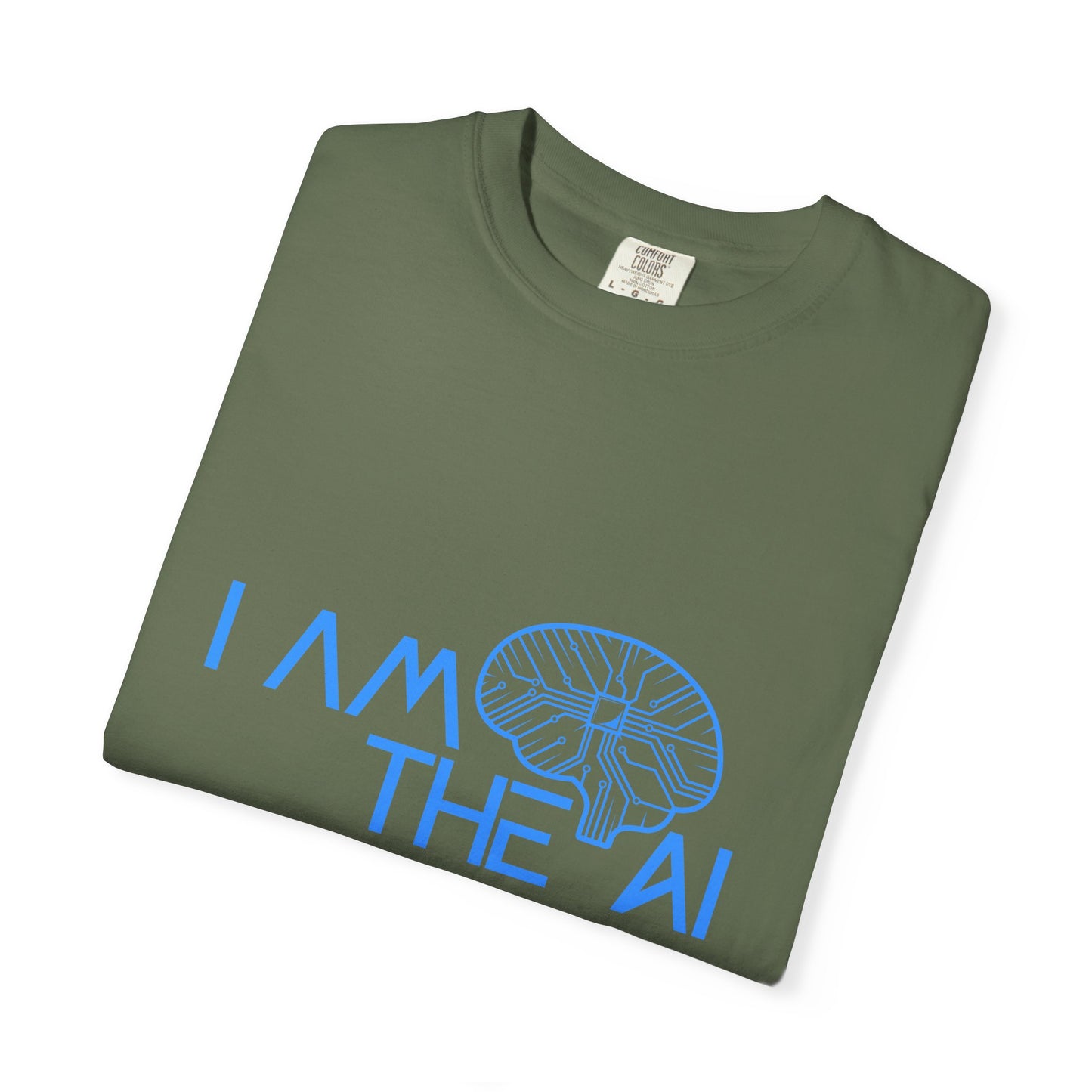 AI-Themed Unisex Garment-Dyed T-Shirt, Tech T-shirt, Gift for Tech Lovers, Casual Wear, Unique Graphic Tee, Perfect for Conferences
