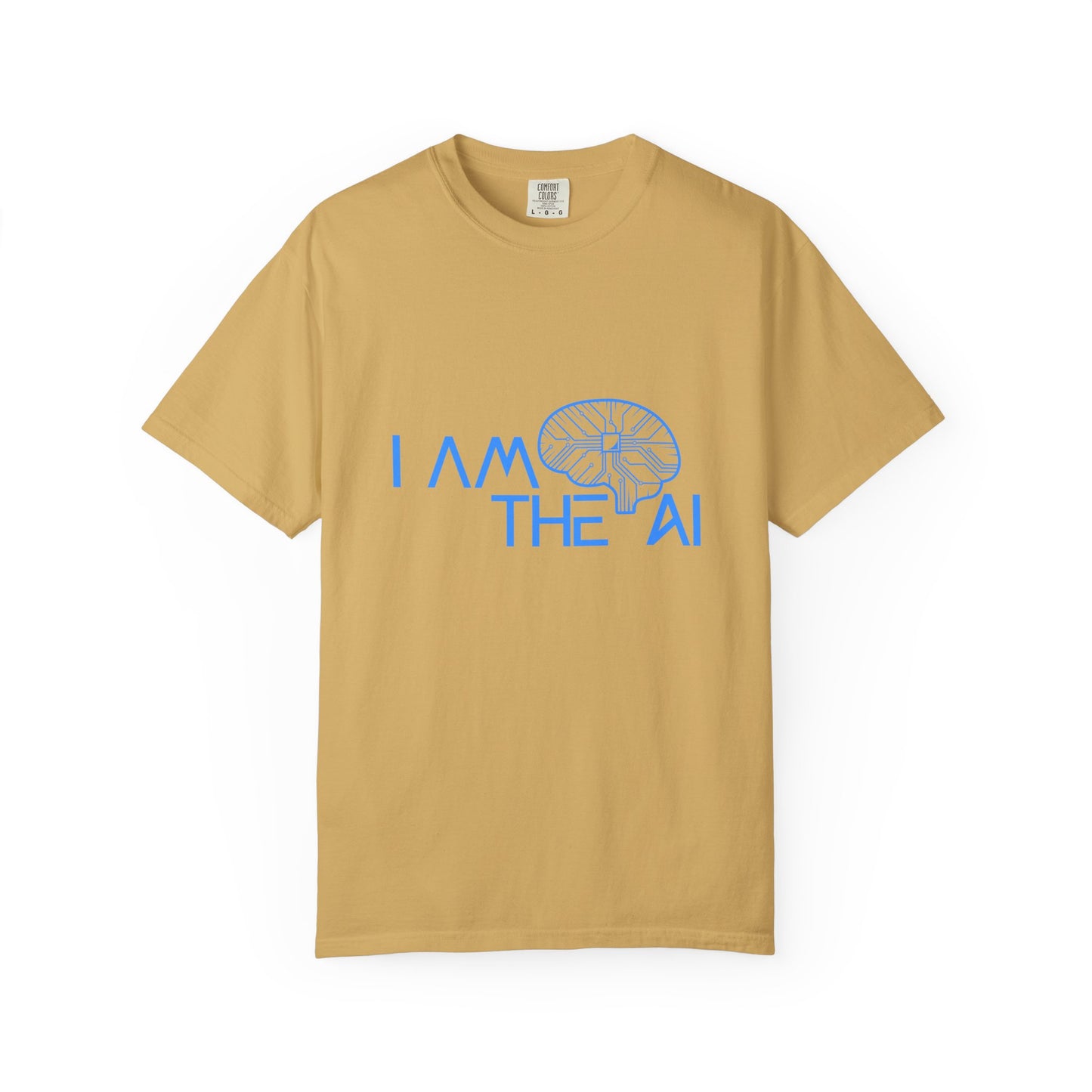 AI-Themed Unisex Garment-Dyed T-Shirt, Tech T-shirt, Gift for Tech Lovers, Casual Wear, Unique Graphic Tee, Perfect for Conferences