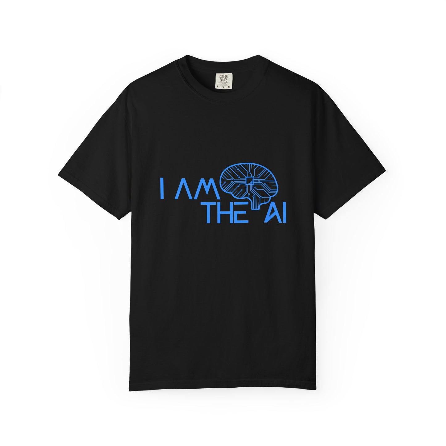 AI-Themed Unisex Garment-Dyed T-Shirt, Tech T-shirt, Gift for Tech Lovers, Casual Wear, Unique Graphic Tee, Perfect for Conferences