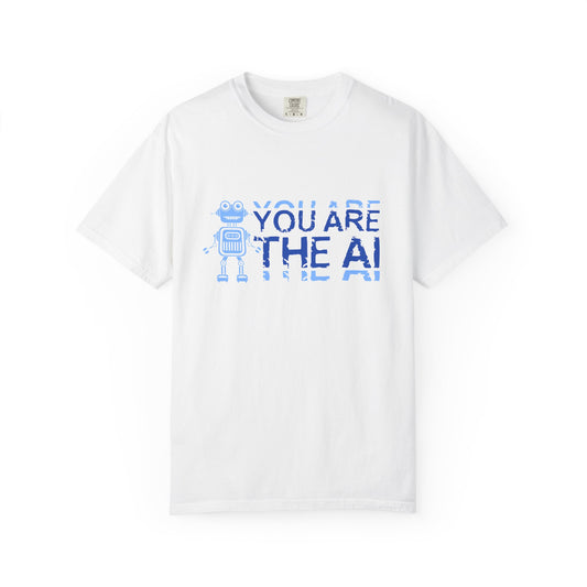AI-Themed Unisex Garment-Dyed T-Shirt, Tech T-shirt, Gift for Tech Lovers, Casual Wear, Unique Graphic Tee, Perfect for Conferences