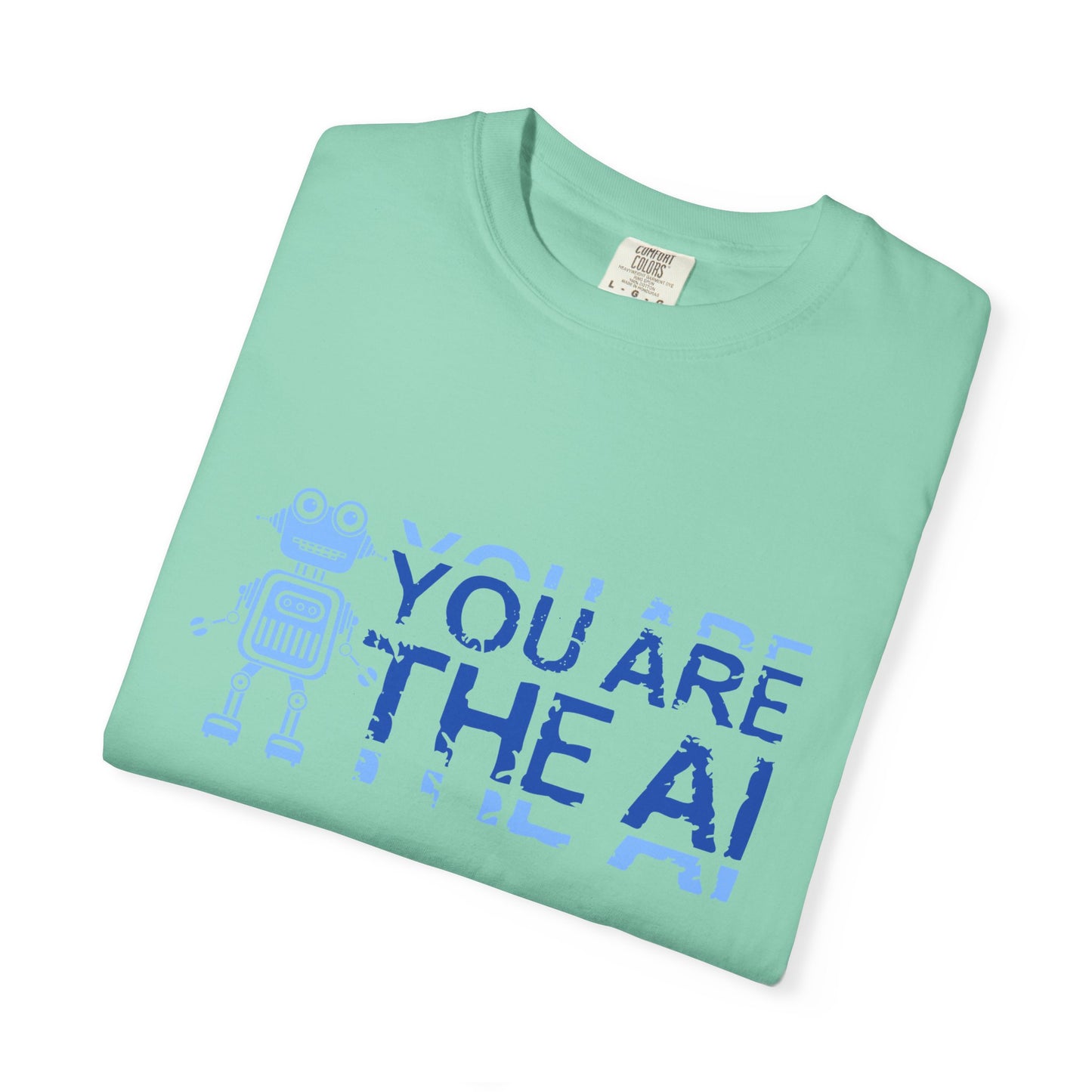 AI-Themed Unisex Garment-Dyed T-Shirt, Tech T-shirt, Gift for Tech Lovers, Casual Wear, Unique Graphic Tee, Perfect for Conferences